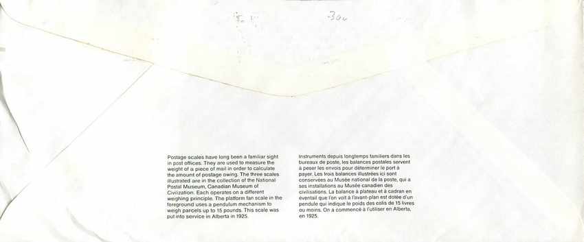 Entier Postal Postal Stationary Canada Balance Dayton — Rückseite