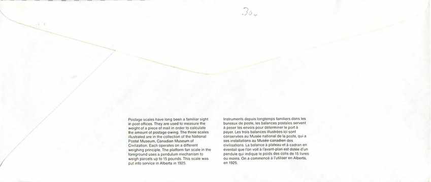 Entier Postal Postal Stationary Canada Balance Dayton — Rückseite