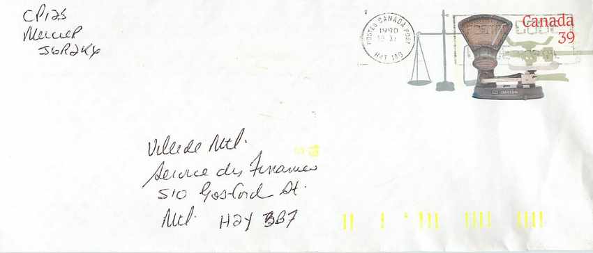Balances postales — Musée canadien des civilisations — Canada 39