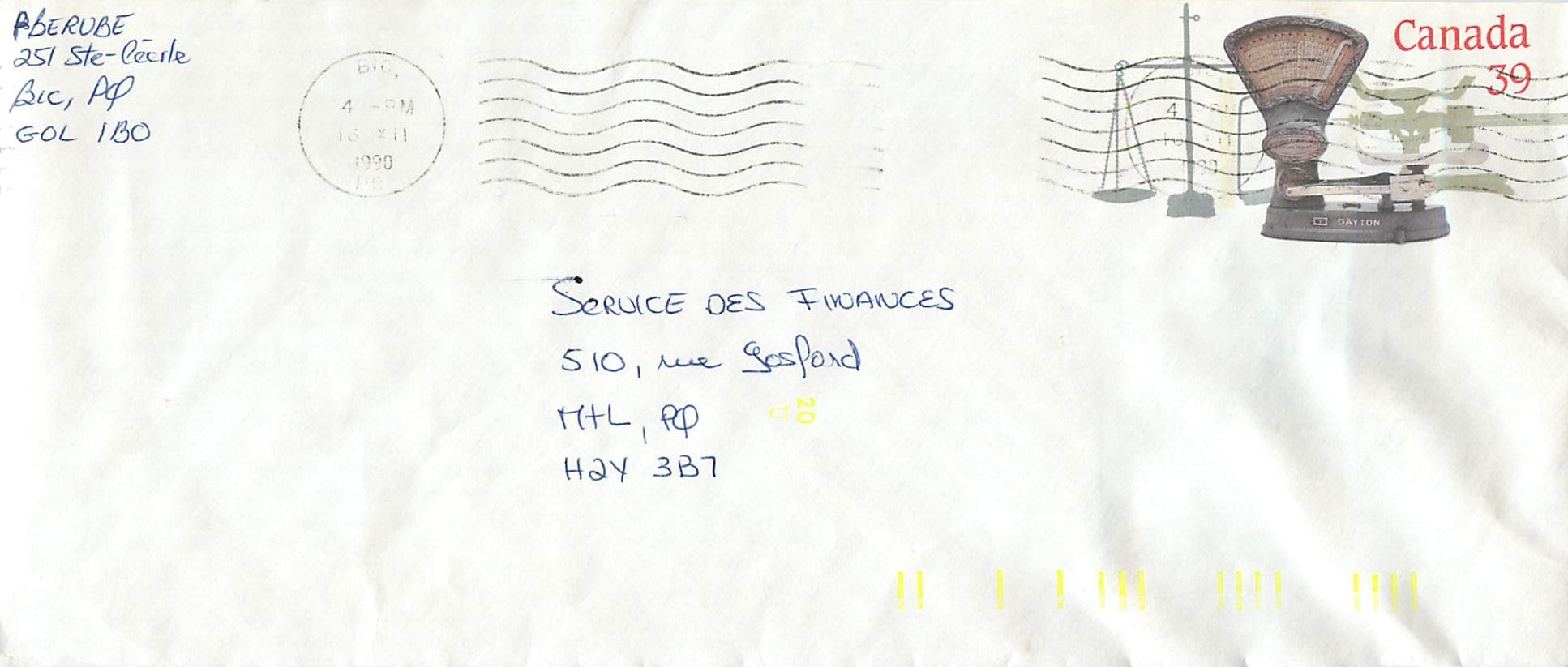Entier Postal Postal Stationary Canada Balance Dayton  