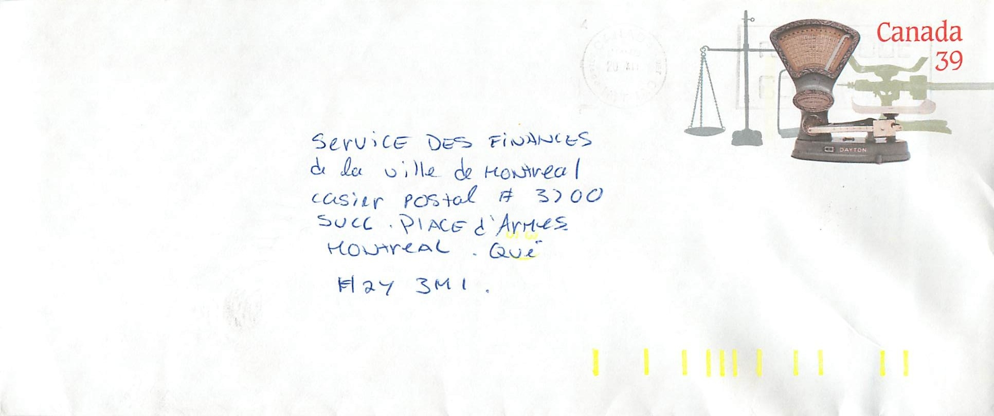 Entier Postal Postal Stationary Canada Balance Dayton  