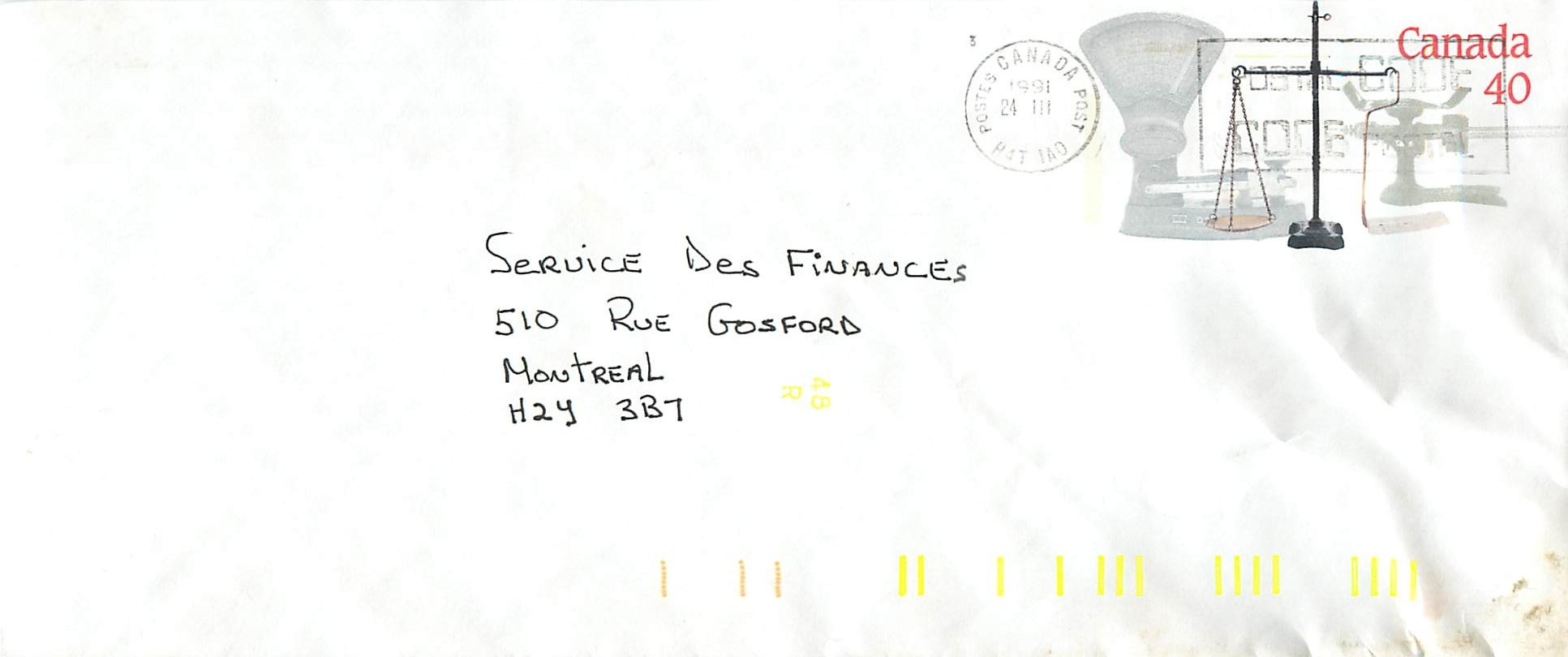 Entier Postal Postal Stationary Canada Balance Dayton  