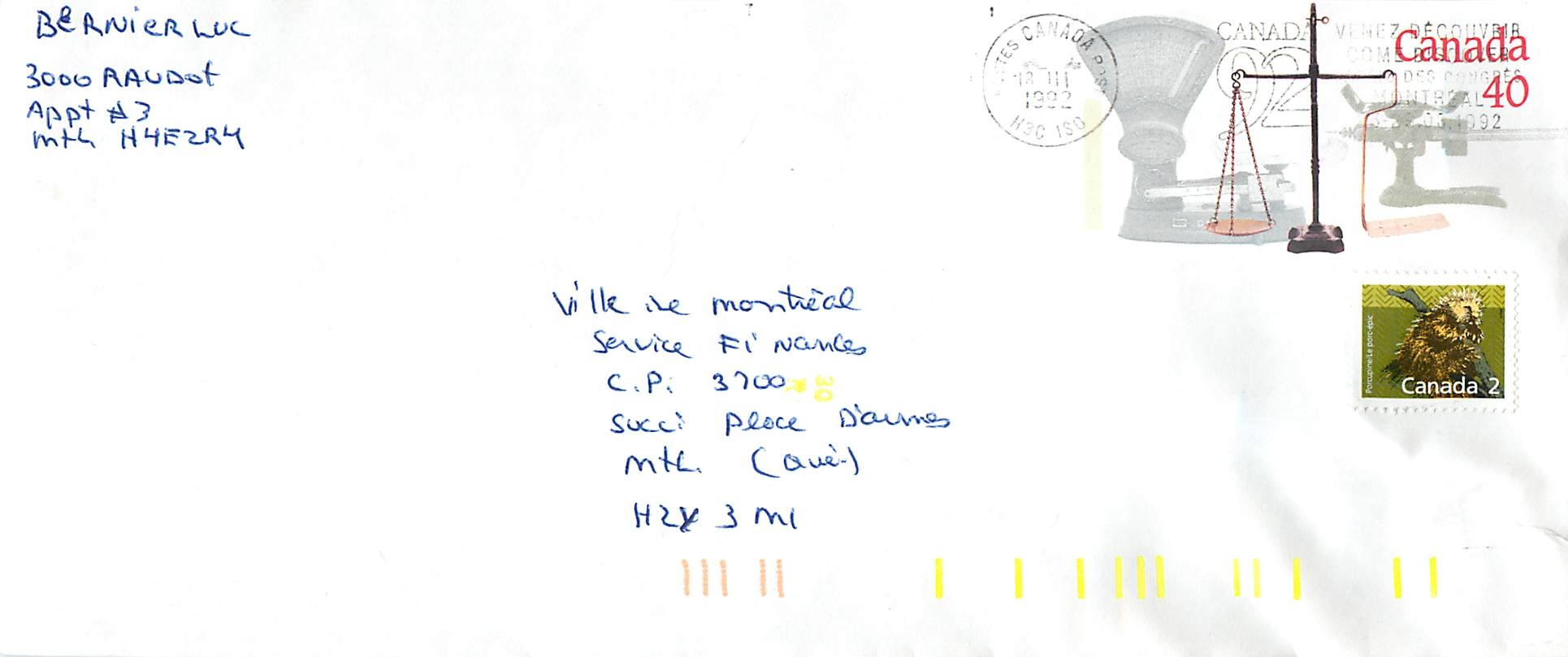 Entier Postal Postal Stationary Canada Balance Dayton  