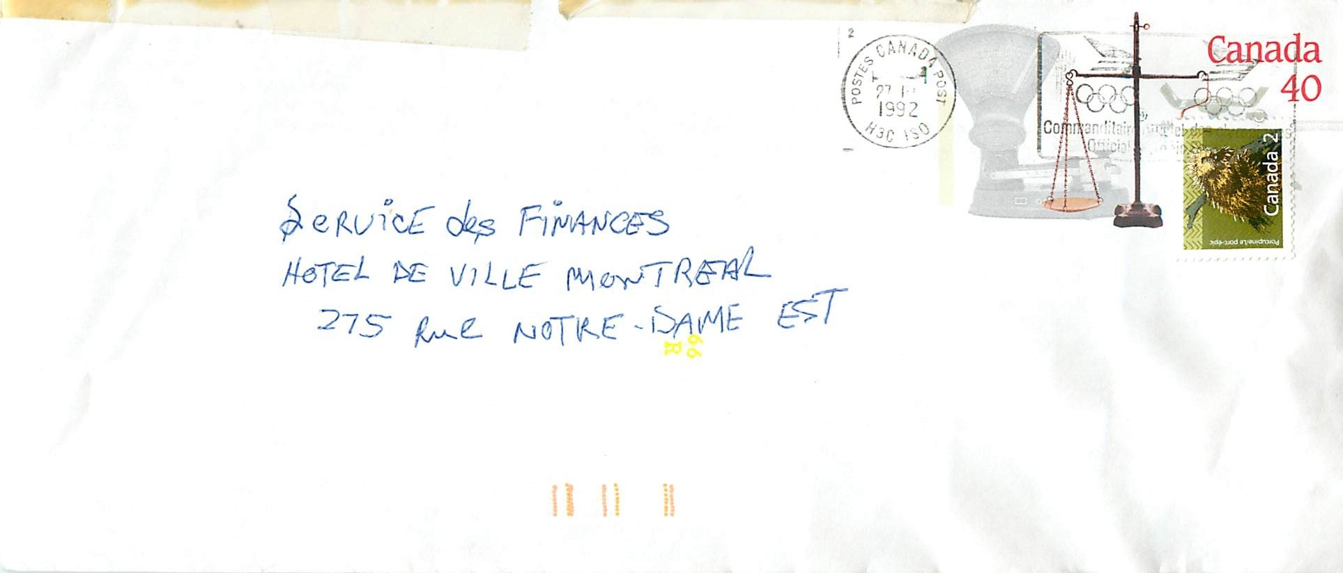 Balances postales — Musée national de la poste — Canada 1992