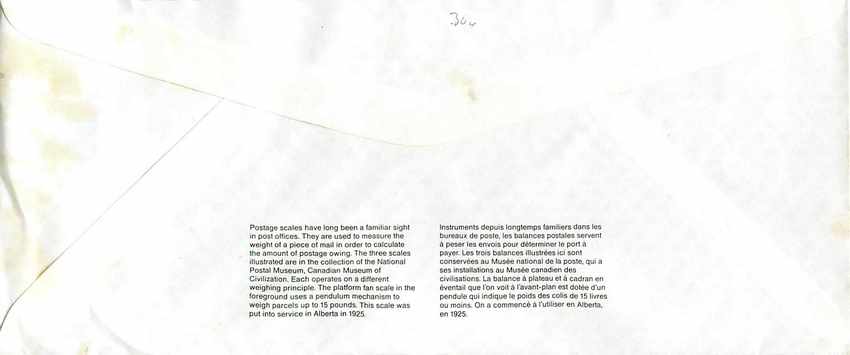 Entier Postal Postal Stationary Canada Balance Dayton   — Rückseite