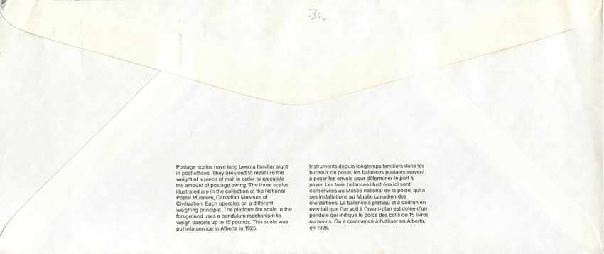 Entier Postal Postal Stationary Canada Balance Dayton   — Rückseite