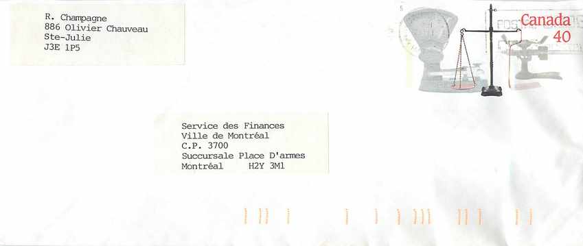 Entier Postal Postal Stationary Canada Balance Dayton  