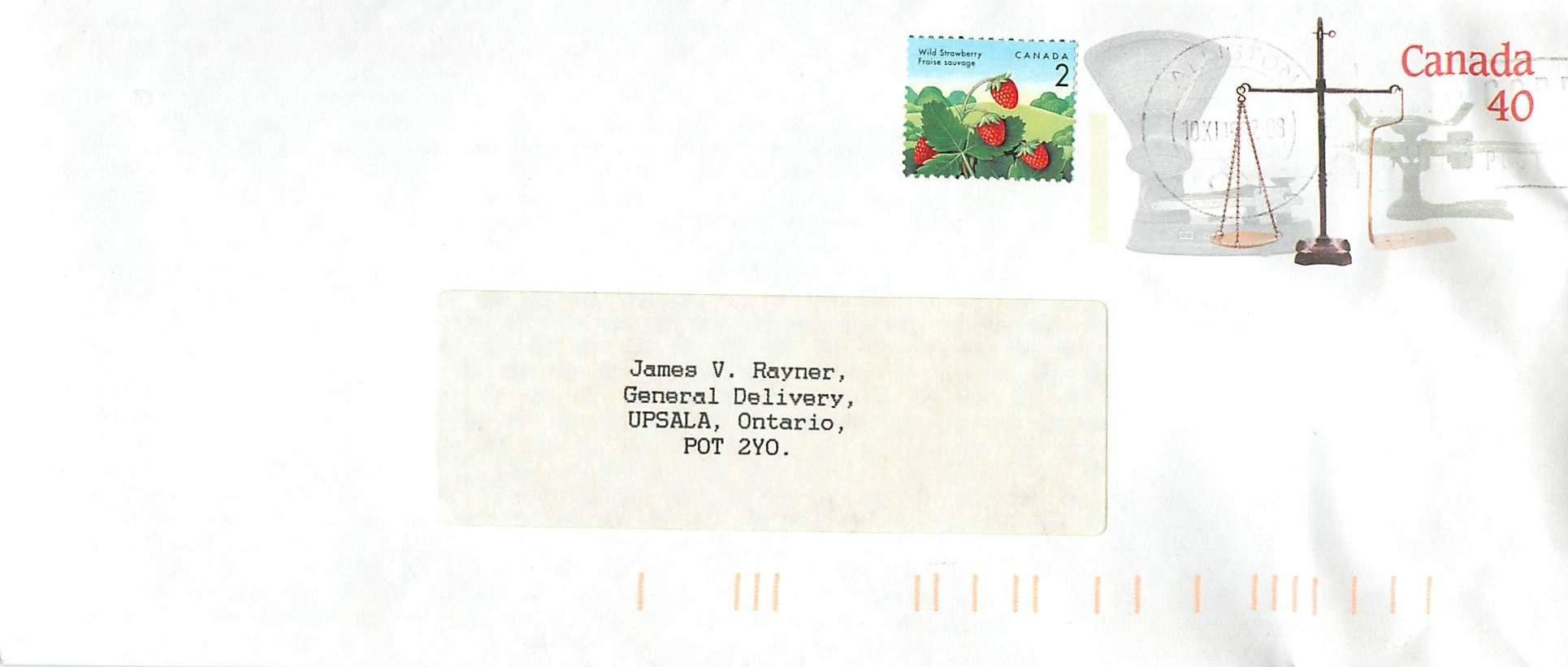 Entier Postal Postal Stationary Canada Balance Dayton  