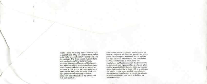 Entier Postal Postal Stationary Canada Balance Dayton   — Rückseite