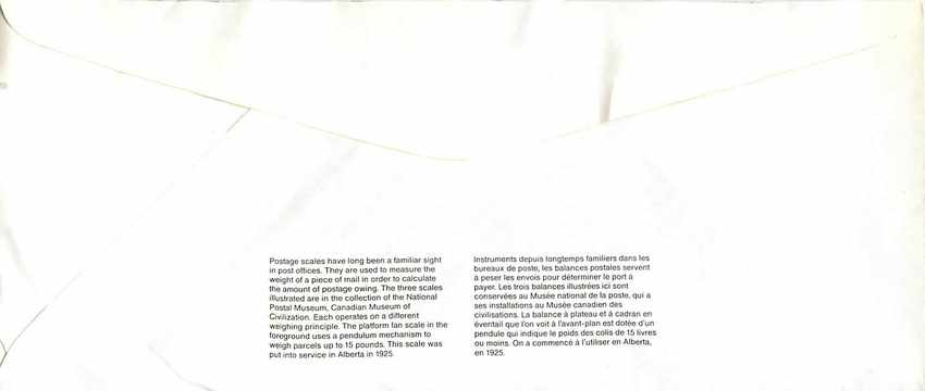 Entier Postal Postal Stationary Canada Balance Dayton   — Rückseite