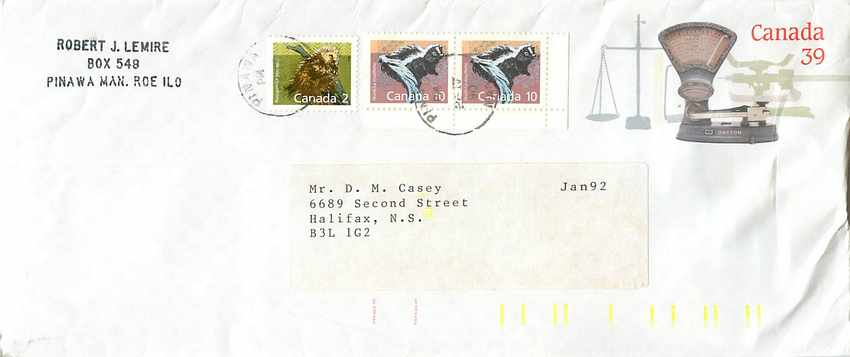 Entier Postal Postal Stationary Canada Balance Dayton  