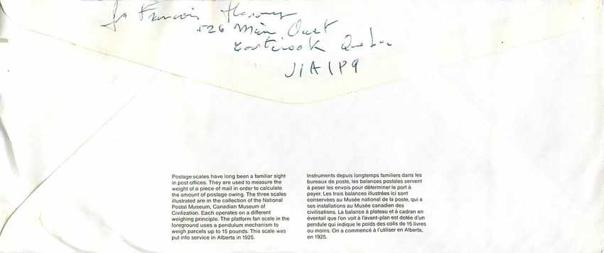 Entier Postal Postal Stationary Canada Balance Dayton  Coaticock — Verso