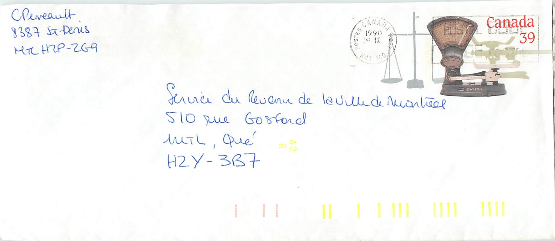 Entier Postal Postal Stationary Canada Balance Dayton  