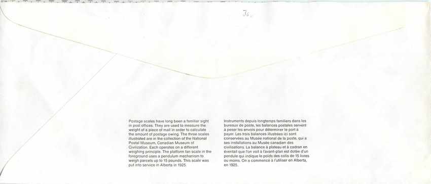 Entier Postal Postal Stationary Canada Balance Dayton   — Rückseite