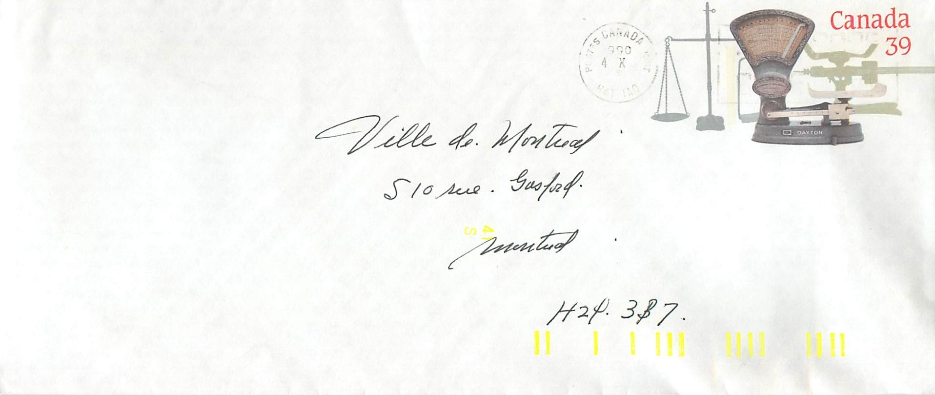Balances postales — Musée canadien des civilisations — éditeur non visible