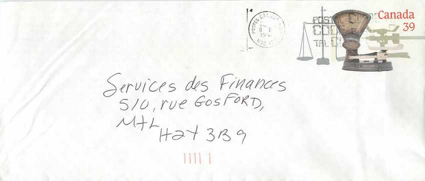 Balances postales — Musée canadien de la civilisation — Canada 39