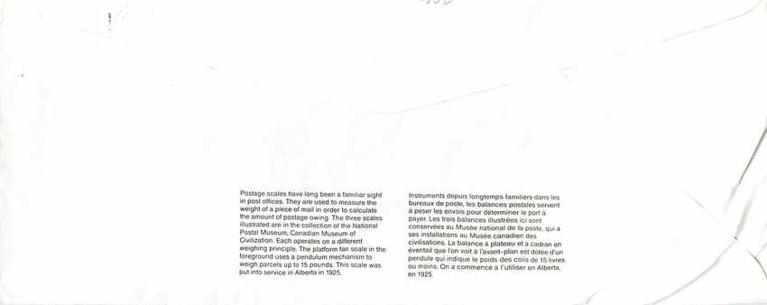 Entier Postal Postal Stationary Canada Balance Dayton   — Rückseite