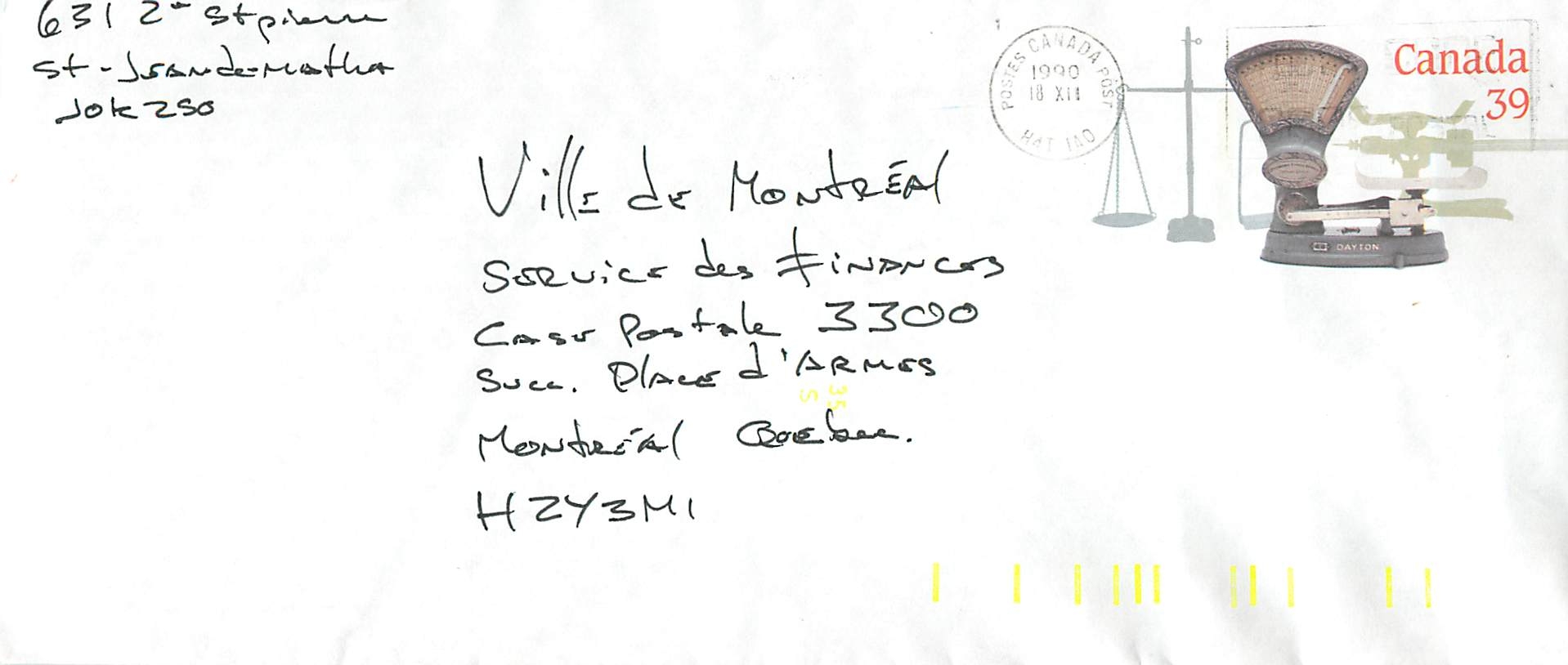 Balances postales — Musée canadien des civilisations — éditeur DATTON