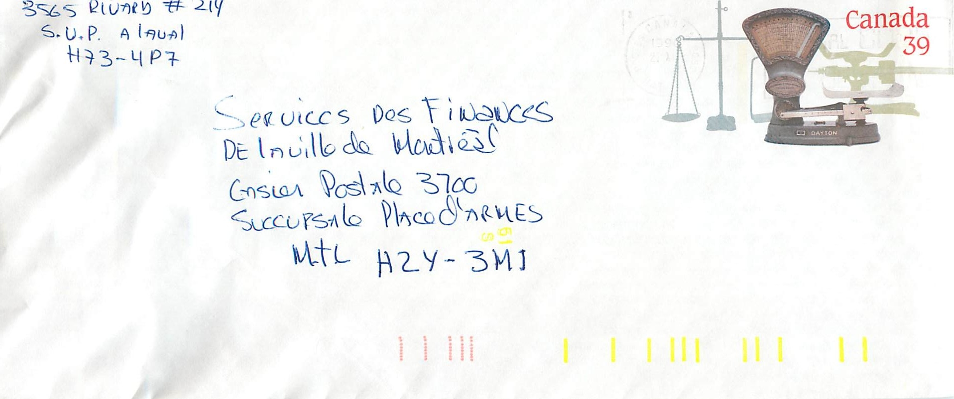 Balances postales — Musée canadien des civilisations — éditeur non visible
