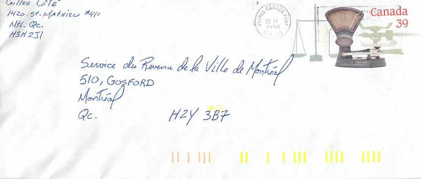 Entier Postal Postal Stationary Canada Balance Dayton  