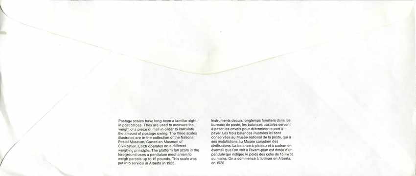 Entier Postal Postal Stationary Canada Balance Dayton   — Rückseite