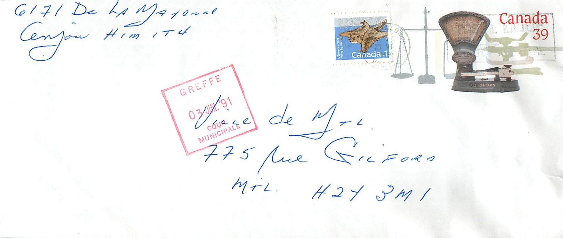 Balances postales — Musée canadien des civilisations — Canada 39