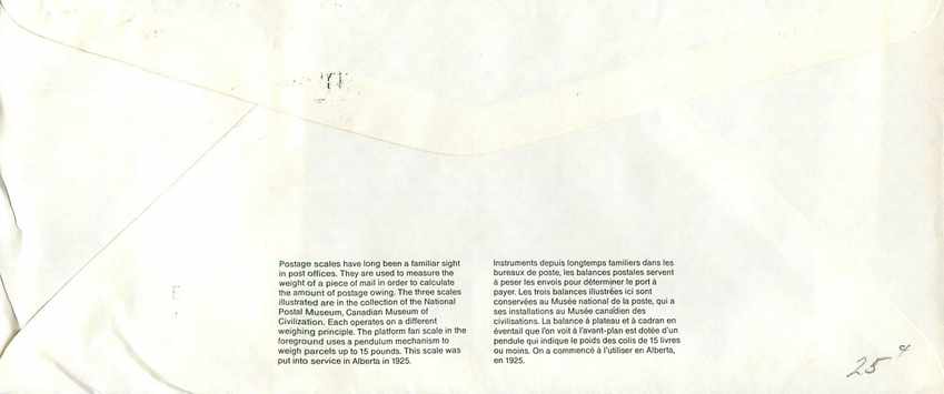 Entier Postal Postal Stationary Canada Balance Dayton   — Rückseite