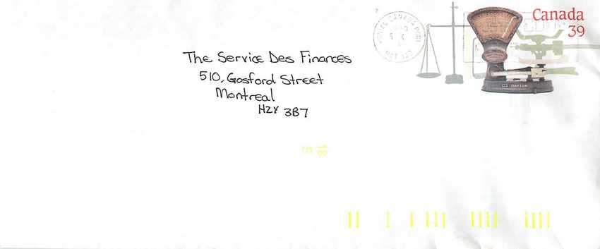 Entier Postal Postal Stationary Canada Balance Dayton  