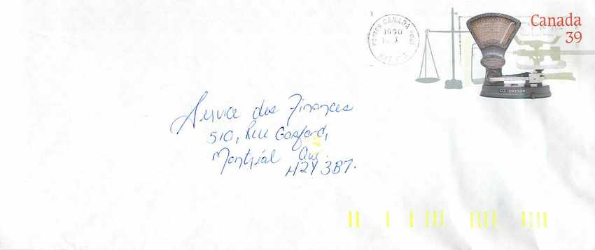 Balances postales — Musée canadien de la Civilisation — Canada 39