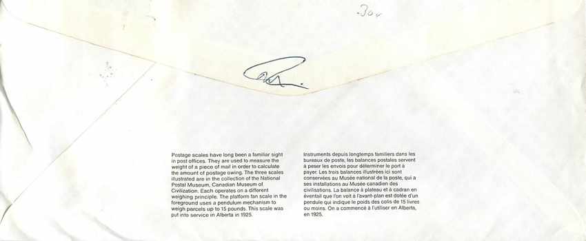 Entier Postal Postal Stationary Canada Balance Dayton   — Rückseite