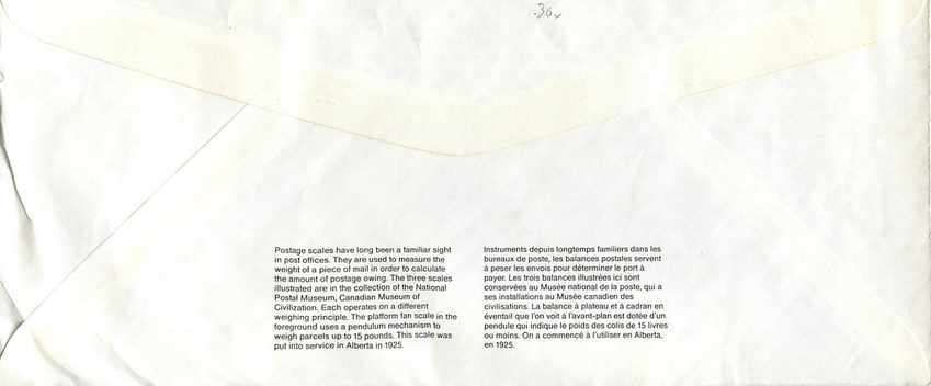 Entier Postal Postal Stationary Canada Balance Dayton   — Rückseite