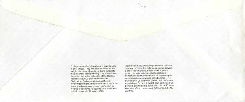 Entier Postal Postal Stationary Canada Balance Dayton   — Rückseite