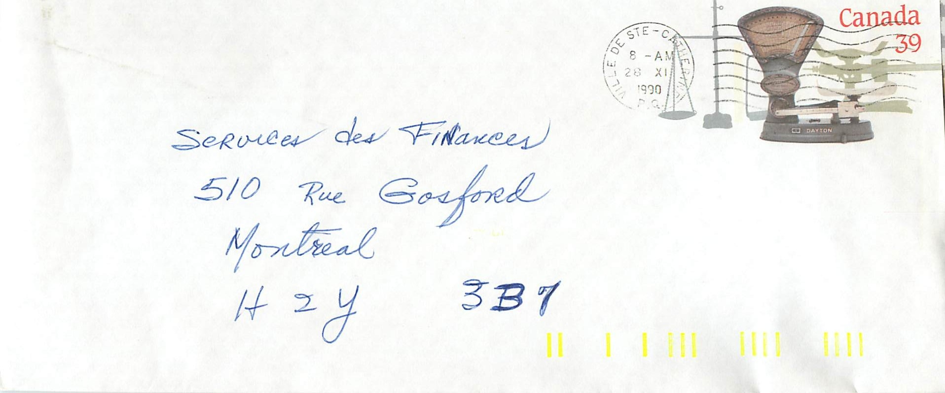 Balances postales — Musée national du courrier — Éditeur : Ville de Sainte-Catherine