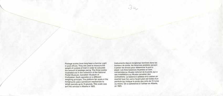 Entier Postal Postal Stationary Canada Balance Dayton  — Rückseite