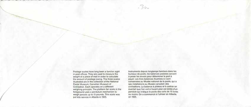 Entier Postal Postal Stationary Canada Balance Dayton  — Rückseite