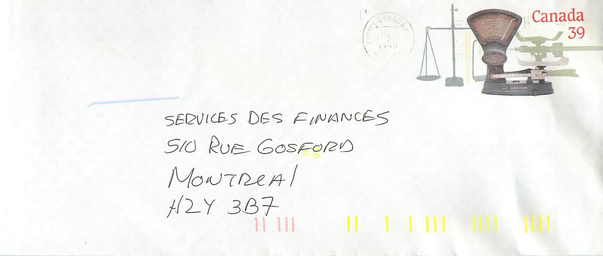 Balances postales — Musée canadien de la civilisation — Éditeur : Canada 39