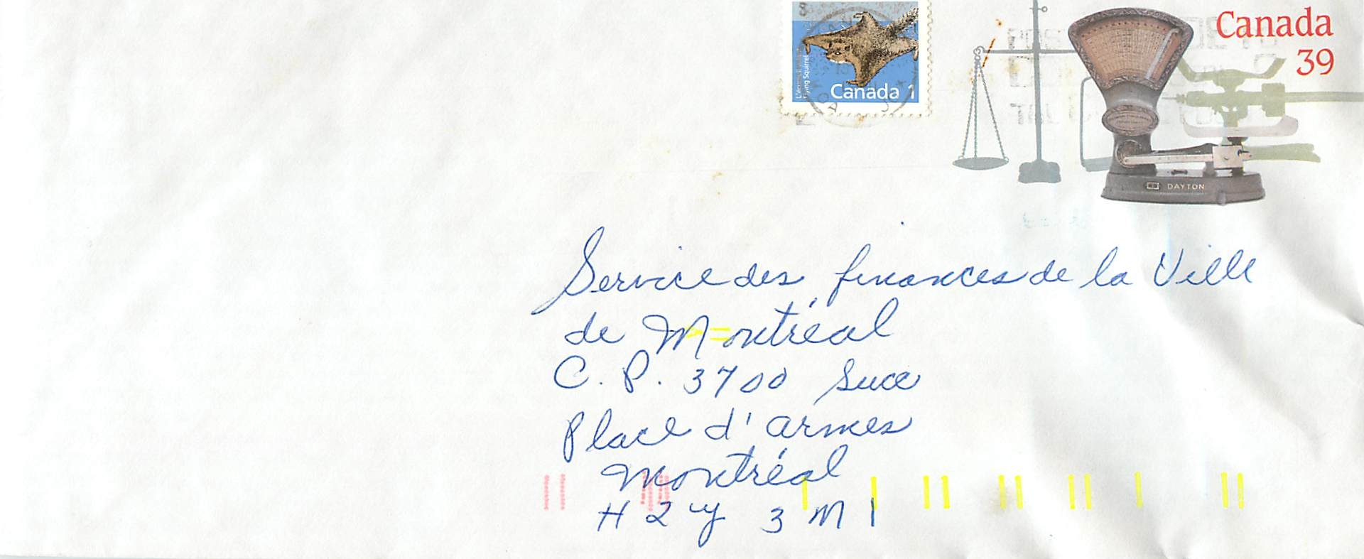 Balances postales — Musée canadien des civilisations — Dation
