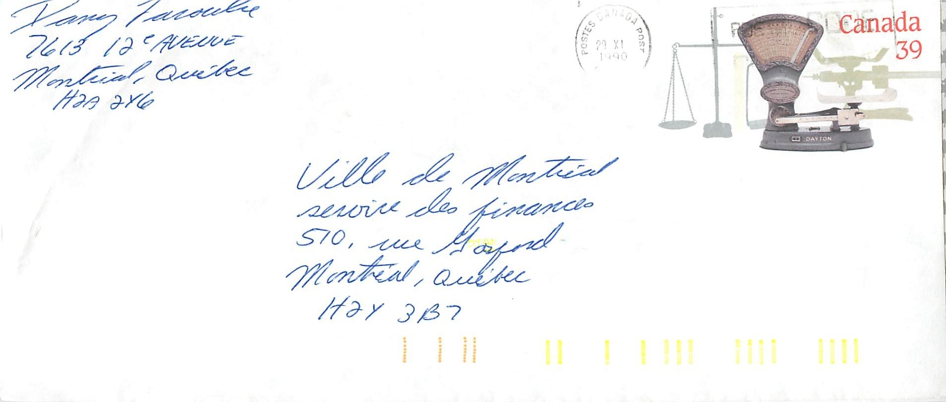 Balances postales — Musée canadien des civilisations — éditeur non visible