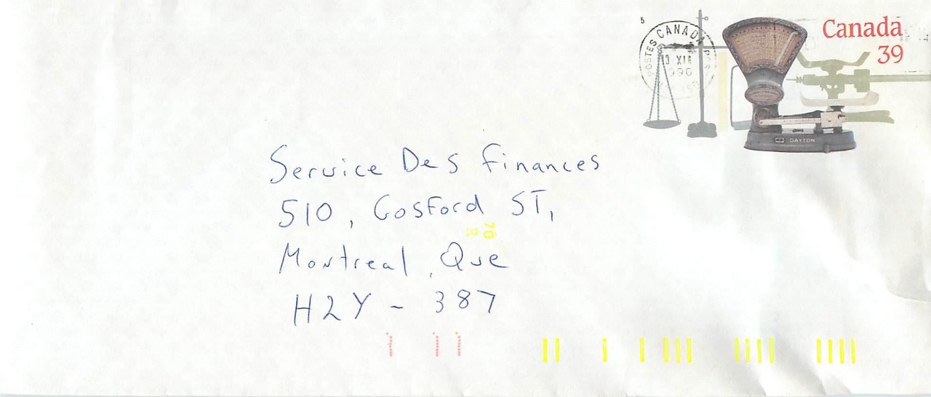 Entier Postal Postal Stationary Canada Balance Dayton 