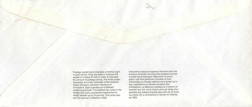Entier Postal Postal Stationary Canada Balance Dayton  — Rückseite