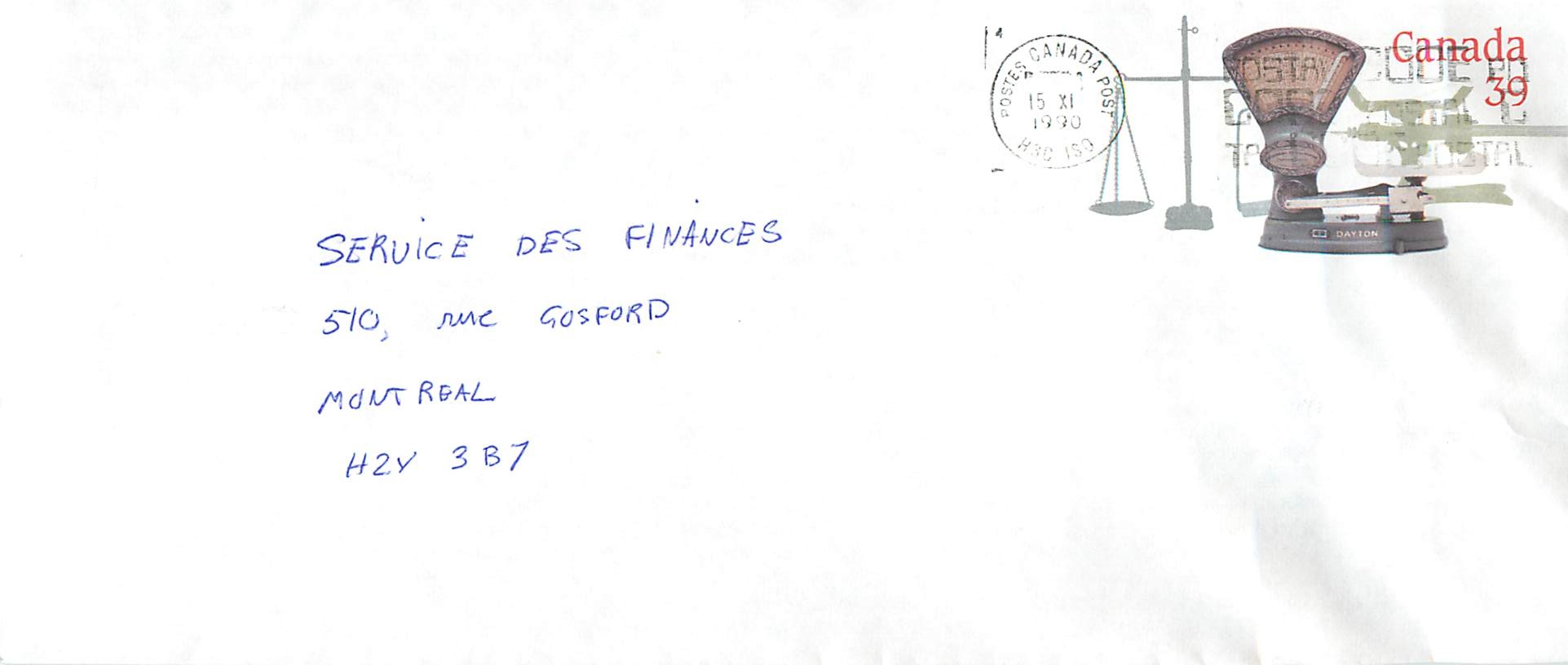 Balances postales — Musée canadien des civilisations — Canada 39