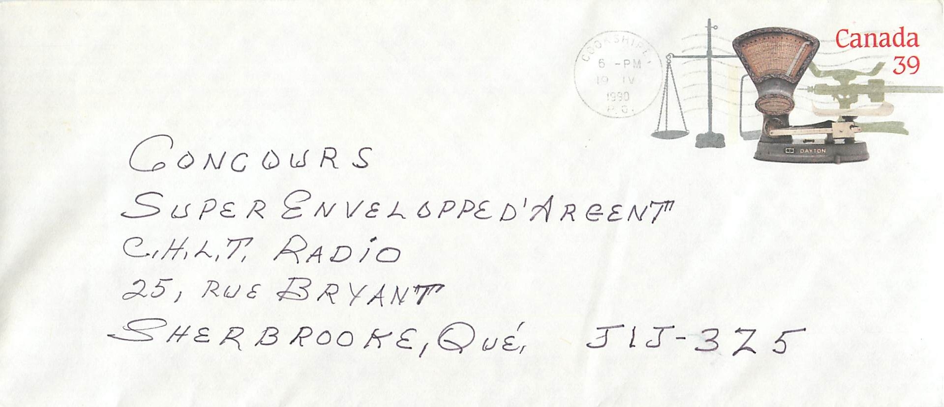 Balances postales — Musée postal canadien — éditeur non visible