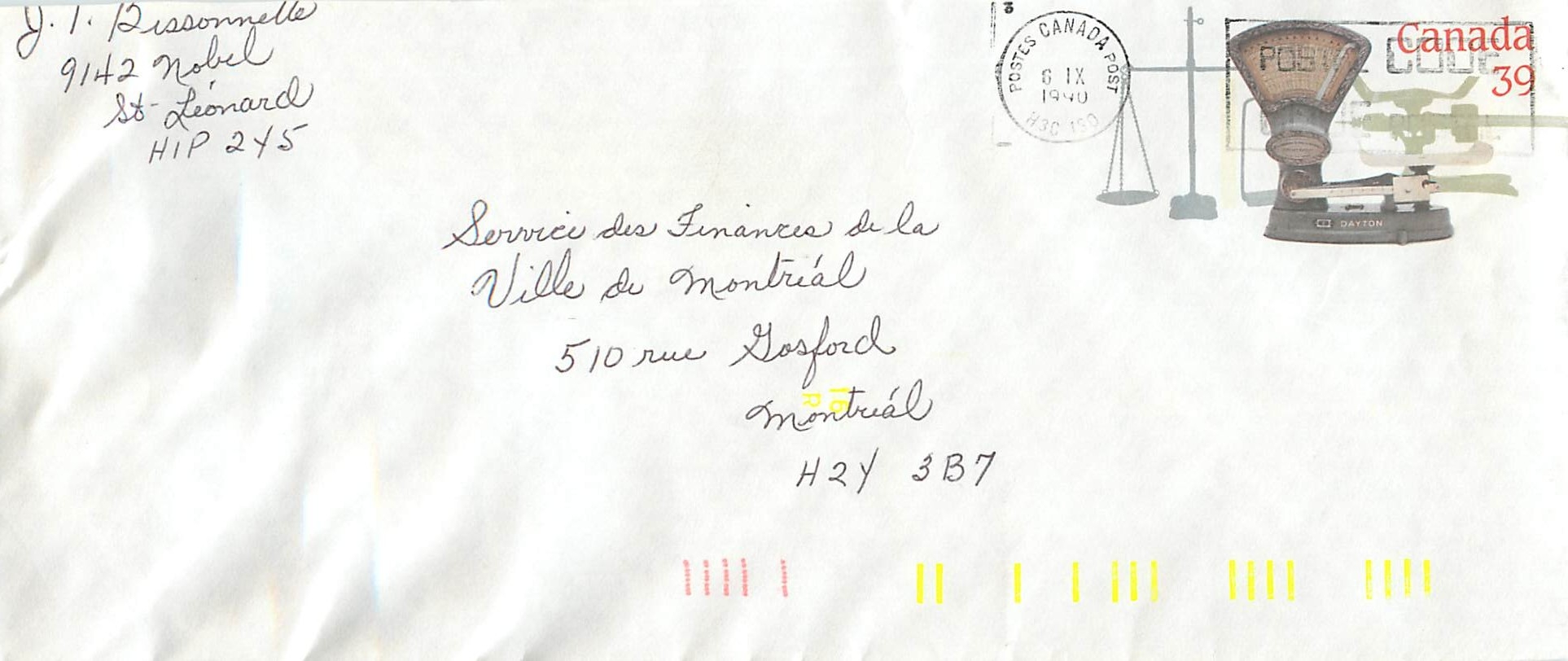 Entier Postal Postal Stationary Canada Pese Personnes 