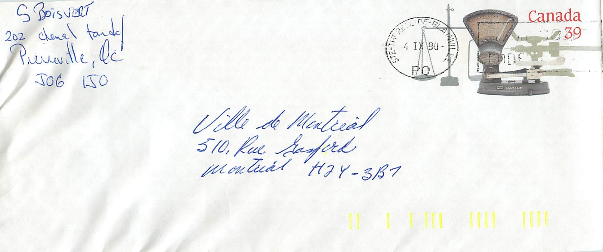 Balances postales — Musée canadien des civilisations — éditeur non visible