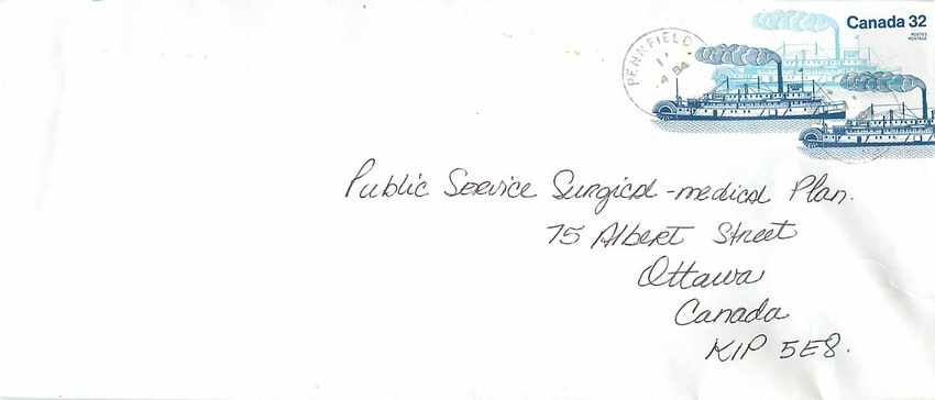 Entier Postal Postal Stationary Canada Bateaux Bateau Penfield