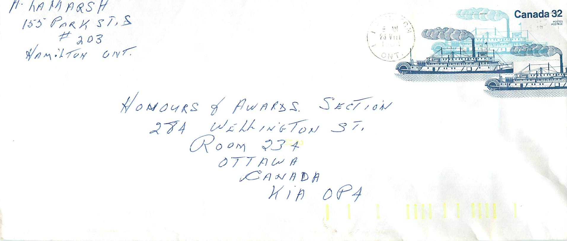 Entier Postal Postal Stationary Canada Bateaux Bateau 