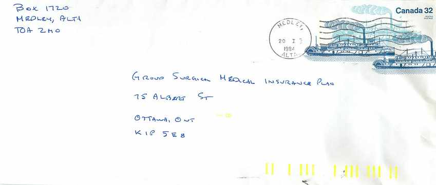 Entier Postal Postal Stationary Canada Bateaux Bateau Medley