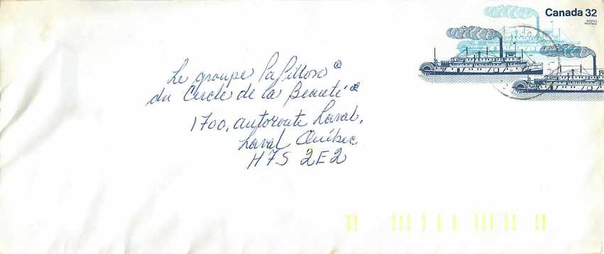 Navire à roues à aubes Bonnington — Canada 32 — éditeur non visible