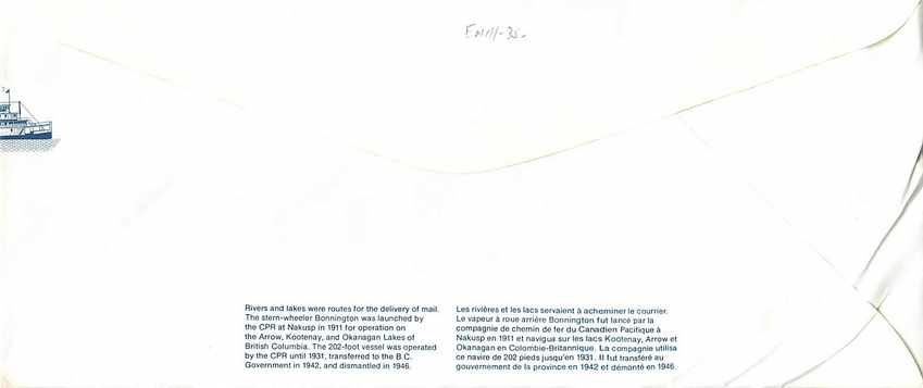 Entier Postal Postal Stationary Canada Bateaux Bateau Ateaugy — Rückseite