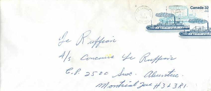 Entier Postal Postal Stationary Canada Bateaux Bateau 